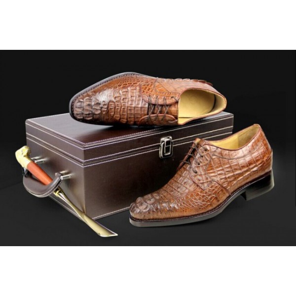 Customized 2.56Inches/6.5CM Full Genuine Alligator Elevator Wedding Shoes