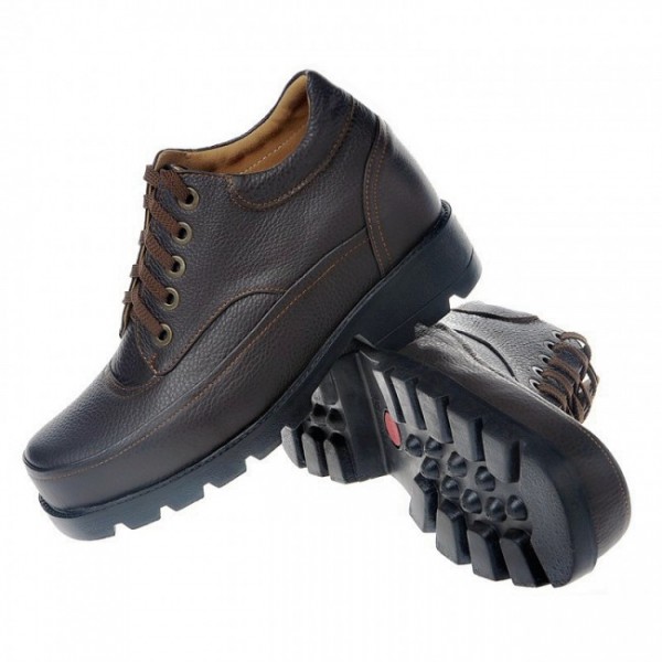 Casual 4Inches/10CM Black Height Increasing Elevator Shoes