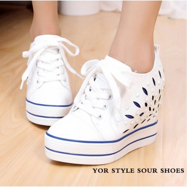 Women 4.5Inches/11.5CM Korean Platform Height Increasing Sports Shoes