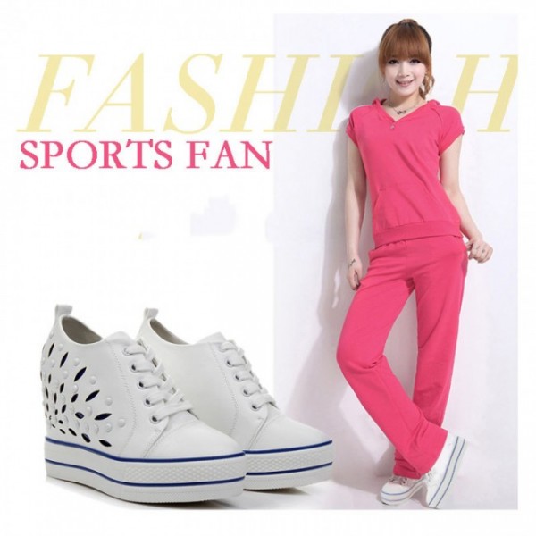 Women 4.5Inches/11.5CM Korean Platform Height Increasing Sports Shoes