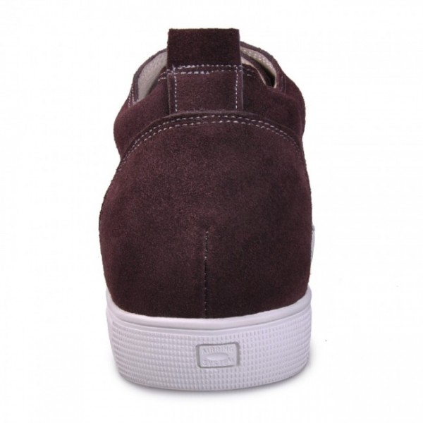 Best 2.36Inches/6CM Brown Height Increasing Casual Shoes