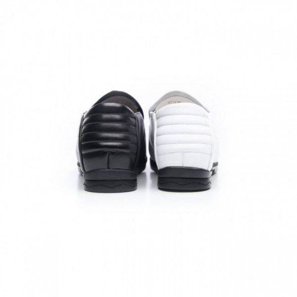 Breathable 2.36Inches/6CM White Cowhide Height Increasing Boat Formal Sandals Shoes