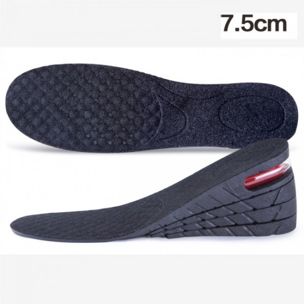 Unisex Adjustable 3CM -7.5CM Insoles Shock Absorption Elevator Inserts