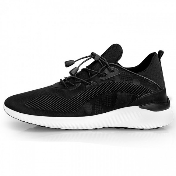 Ultra Light 2.4Inches/6CM Black Sneakers Taller Sports Shoes